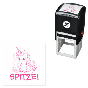 Unicorn Teacher and Motivational Ink Tampon Self-inking Stamp
