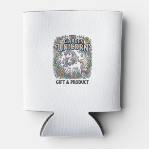 Unicorn The Garden Unicorn Commercial Vector Desig Can Cooler