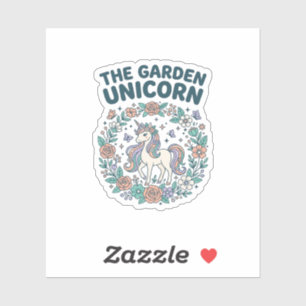 Unicorn The Garden Unicorn Trendy T-Shirt Design_1