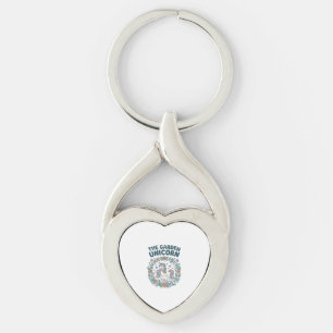 Unicorn The Garden Unicorn Trendy T-Shirt Design_1 Key Ring