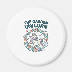 Unicorn The Garden Unicorn Trendy T-Shirt Design_1 Magnet