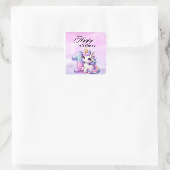 Unicorn Theme Gift Stickers (Bag)