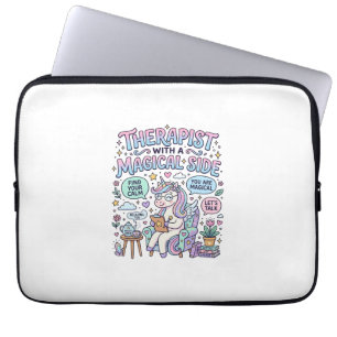 Unicorn Therapist with a Magical Side Gift Idea St Laptop Sleeve