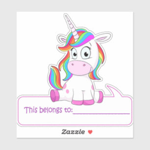 Unicorn This Belongs To - Back To School 