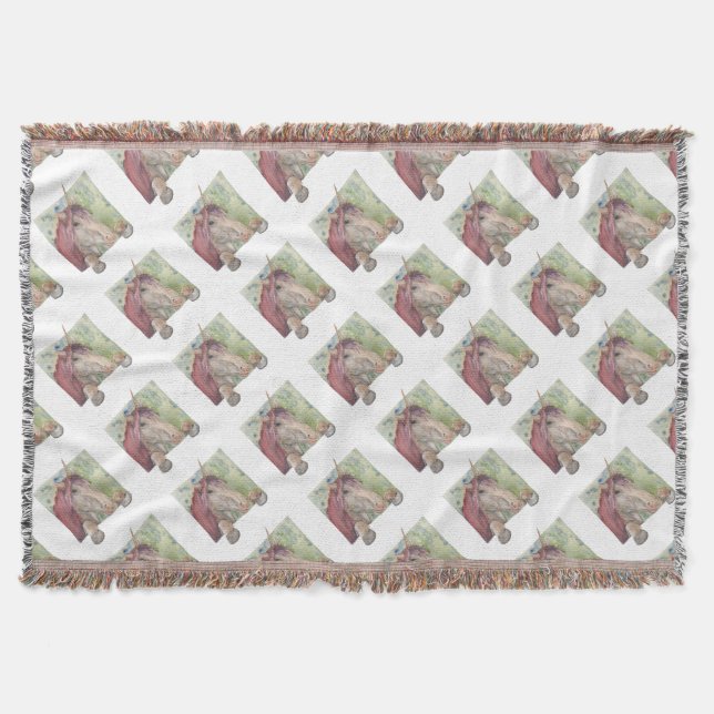 Unicorn Throw Blanket (Front)