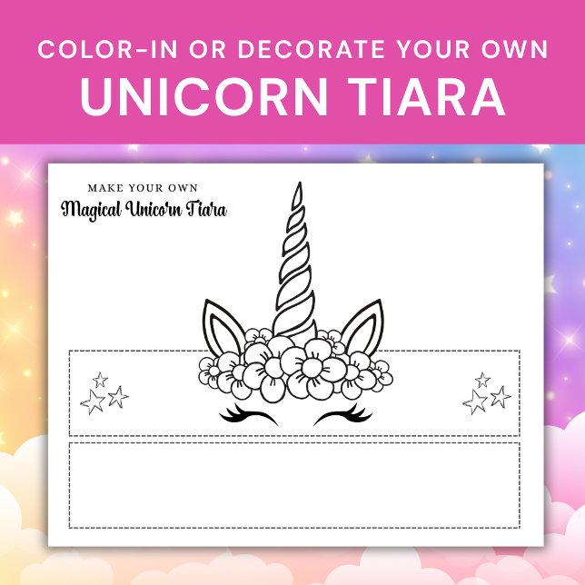 Unicorn Tiara Birthday Party Craft (Creator Uploaded)