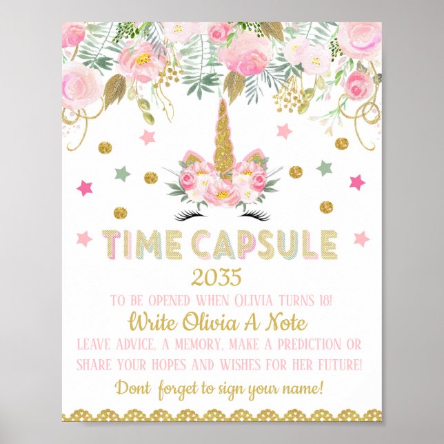 Unicorn Time Capsule Poster (Front)