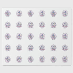 Unicorn Tiny Athlete Big Magic Playful Print on De Wrapping Paper