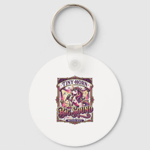 Unicorn Tiny Horn Big Sound Stylish Merch Design_1 Key Ring