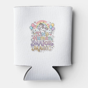 Unicorn Tiny Human Major Magic Premium Vector Vect Can Cooler