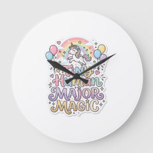 Unicorn Tiny Human Major Magic Premium Vector Vect Large Clock