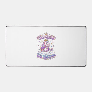 Unicorn Tiny Queen Big Kingdom Gift Idea Sticker a Desk Mat