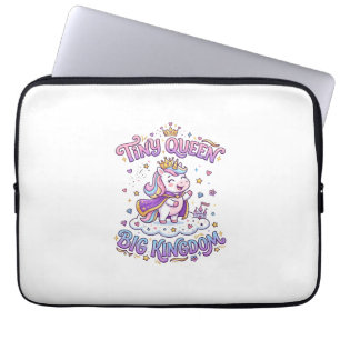 Unicorn Tiny Queen Big Kingdom Gift Idea Sticker a Laptop Sleeve