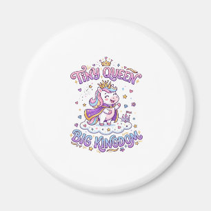 Unicorn Tiny Queen Big Kingdom Gift Idea Sticker a Magnet
