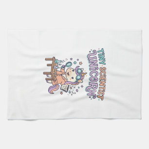Unicorn Tiny Scientist Unicorn Trendy Product Grap Tea Towel