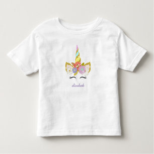 Unicorn Toddler Ruffle Tee