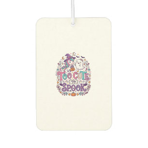 Unicorn Too Cute to Spook Colourful Marketplace Ar Car Air Freshener