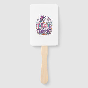 Unicorn Too Cute to Spook Colourful Marketplace Ar Hand Fan