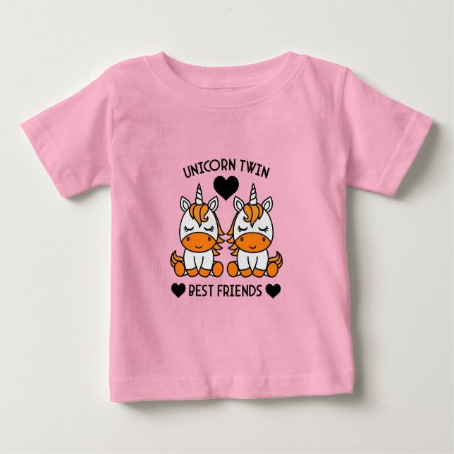 Unicorn Twin Sister  Baby T-Shirt (Front)