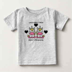 Unicorn Twin Sister Baby T-Shirt