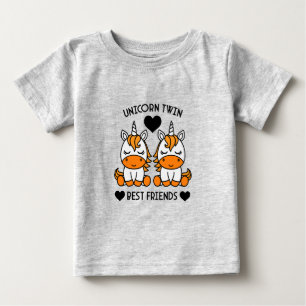 Unicorn Twin Sister Baby T-Shirt