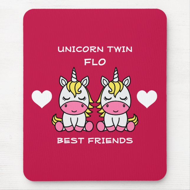 Unicorn Twin Sister  Mouse Pad (Front)