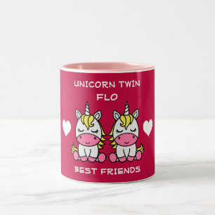 Unicorn Twin Sister Two-Tone Coffee Mug