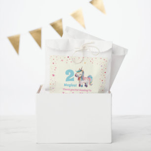 Unicorn Two Magical 2nd Birthday Party Favour Bag