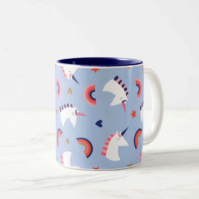 Unicorn Two-Tone Coffee Mug (Front Right)