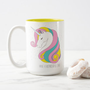 Unicorn Two-Tone Mug (Personalise it!)