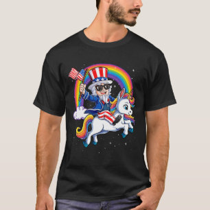 Unicorn Uncle Sam 4th Of July Mericorn Men Women U T-Shirt