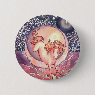 Unicorn, Universe 6 Cm Round Badge