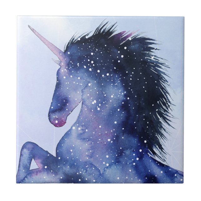 Unicorn Universe - Cosmic Ceramic Tile (Front)