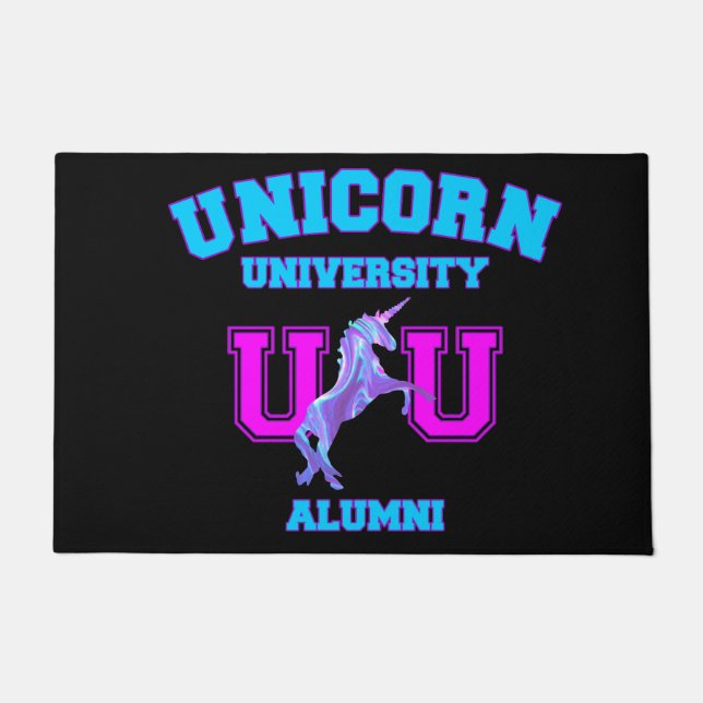 Unicorn University Doormat (Front)