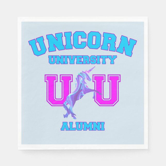 Unicorn University Napkin (Front)