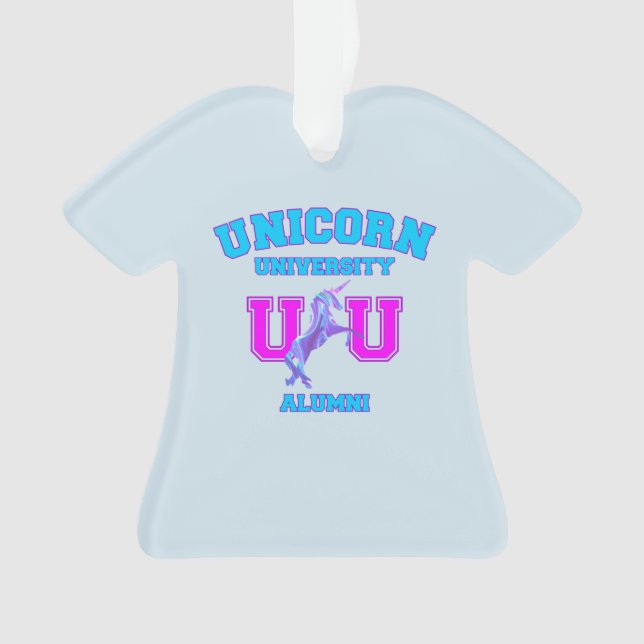 Unicorn University Ornament (Front)