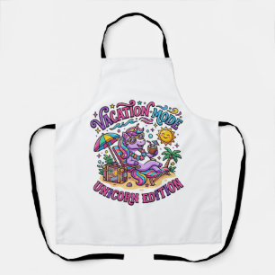 Unicorn Vacation Mode Unicorn Edition Commercial P Apron