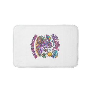 Unicorn Vacation Mode Unicorn Edition Commercial P Bath Mat