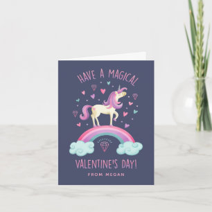 Unicorn Valentines Day Greeting Card