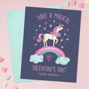 Unicorn Valentines Day Greeting Card