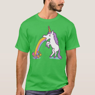Unicorn Vomit Funny Rainbow Mythical Horse T-Shirt