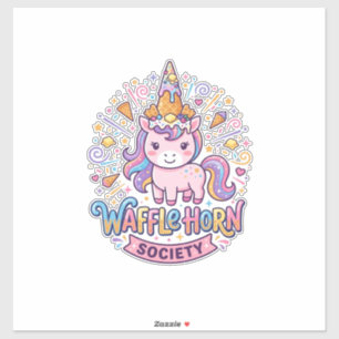 Unicorn Waffle Horn Society Print Ready Apparel Gr
