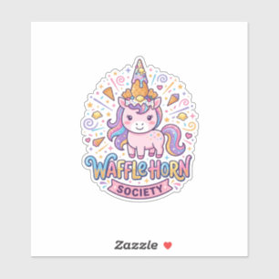 Unicorn Waffle Horn Society Print Ready Apparel Gr