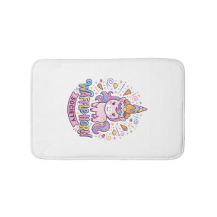 Unicorn Waffle Horn Society Print Ready Apparel Gr Bath Mat