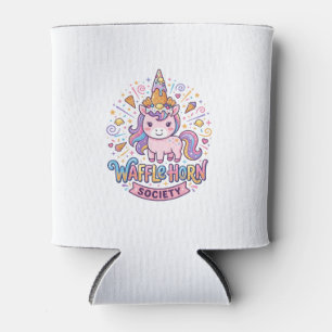 Unicorn Waffle Horn Society Print Ready Apparel Gr Can Cooler