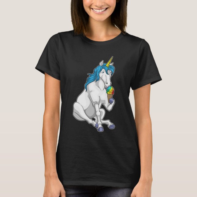 Unicorn Waffle ice cream T-Shirt (Front)
