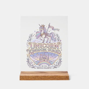 Unicorn Wanderlust Unicorn Gift Idea Vector Design Acrylic Sign