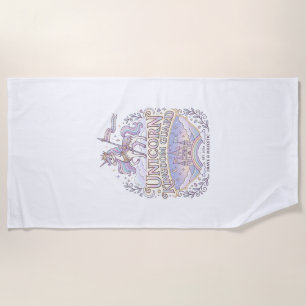 Unicorn Wanderlust Unicorn Gift Idea Vector Design Beach Towel