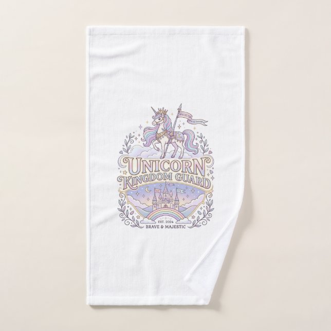 Unicorn Wanderlust Unicorn Gift Idea Vector Design Hand Towel (Hand Towel)