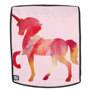 Unicorn Watercolor Art Lamp Shade Backpack